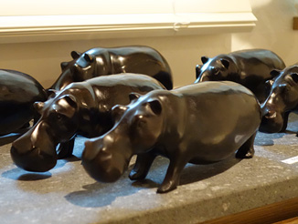 カバの置物 完成品